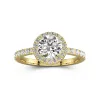 1.50ct Moissanite Engagement Ring 14K Gold