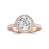 2.00ct Moissanite Engagement Ring 14K Rose Gold