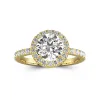 2.00ct Moissanite Engagement Ring 14K Gold