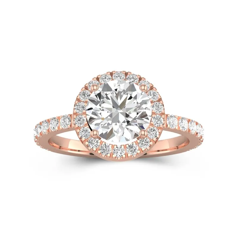 Elegant Round 2.00ct Moissanite Engagement Ring