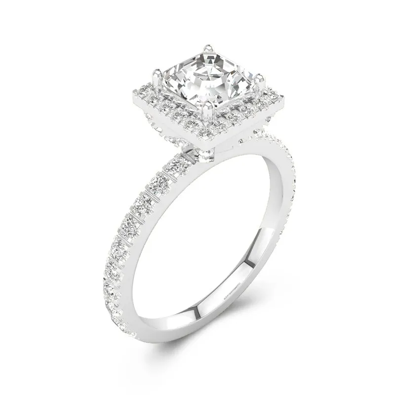 1.50ct Moissanite Engagement Ring Platinum