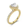 1.50ct Moissanite Engagement Ring 14K Gold