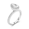 1.50ct Moissanite Engagement Ring 14K White Gold