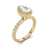 1.50ct Moissanite Engagement Ring 14K Gold