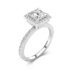 1.50ct Moissanite Engagement Ring Platinum