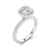 1.50ct Moissanite Engagement Ring 14K White Gold