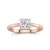 1.00ct Moissanite Engagement Ring 18K Rose Gold