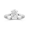 1.50ct Moissanite Engagement Ring Platinum