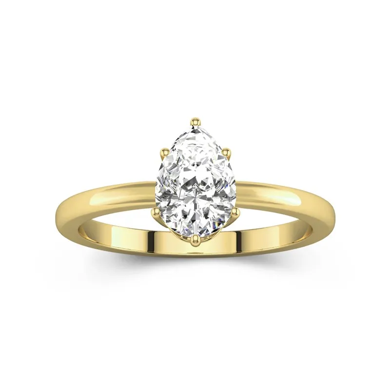 1.50ct Moissanite Engagement Ring 14K Gold