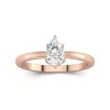 2.00ct Moissanite Engagement Ring 14K Rose Gold