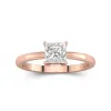 1.50ct Moissanite Engagement Ring 18K Rose Gold