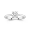 1.50ct Moissanite Engagement Ring 18K White Gold