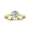 1.50ct Moissanite Engagement Ring 14K Gold