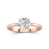 1.50ct Moissanite Engagement Ring 18K Rose Gold