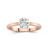 1.00ct Moissanite Engagement Ring 14K Rose Gold