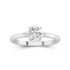 1.00ct Moissanite Engagement Ring 14K White Gold