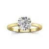 1.00ct Moissanite Engagement Ring 14K Gold