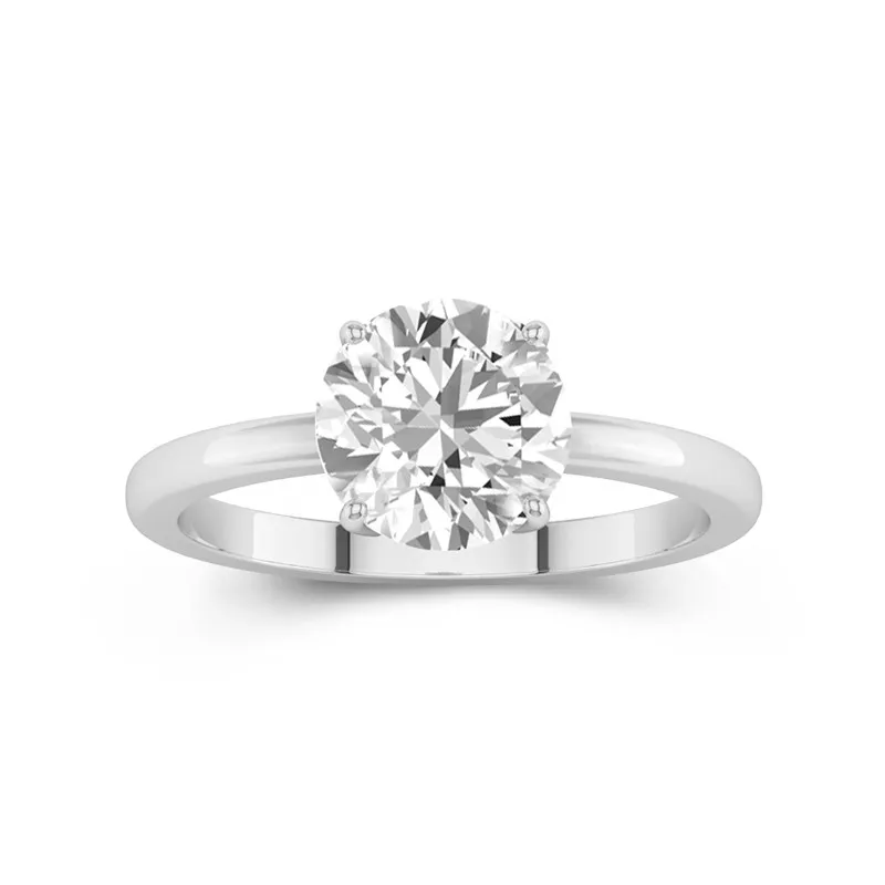 1.50ct Moissanite Bague de fiançailles Platine