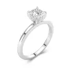 1.00ct Moissanite Engagement Ring Platinum