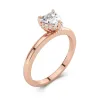 1.00ct Moissanite Engagement Ring 14K Rose Gold