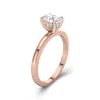 2.00ct Moissanite Bague de fiançailles Or rose 14 carats