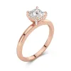 1.50ct Moissanite Engagement Ring 18K Rose Gold