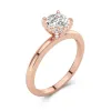 1.00ct Moissanite Engagement Ring 14K Rose Gold