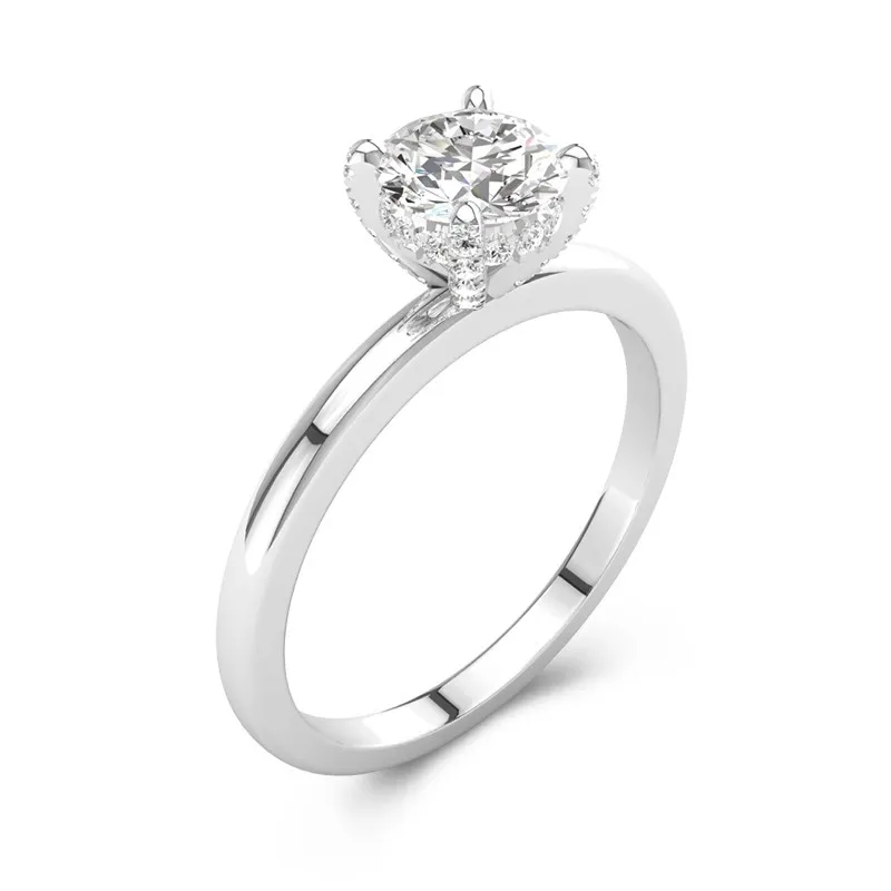 1.50ct Moissanite Engagement Ring Platinum