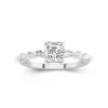 Timeless Asscher 1.00ct Moissanite Engagement Ring