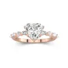 Timeless Heart 2.00ct Moissanite Engagement Ring