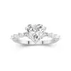 Timeless Heart 2.00ct Moissanite Engagement Ring