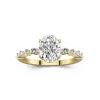 Timeless Oval 2.00ct Moissanite Engagement Ring