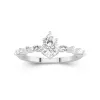 Timeless Pear 1.00ct Moissanite Engagement Ring