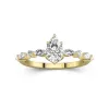 Timeless Pear 1.00ct Moissanite Engagement Ring