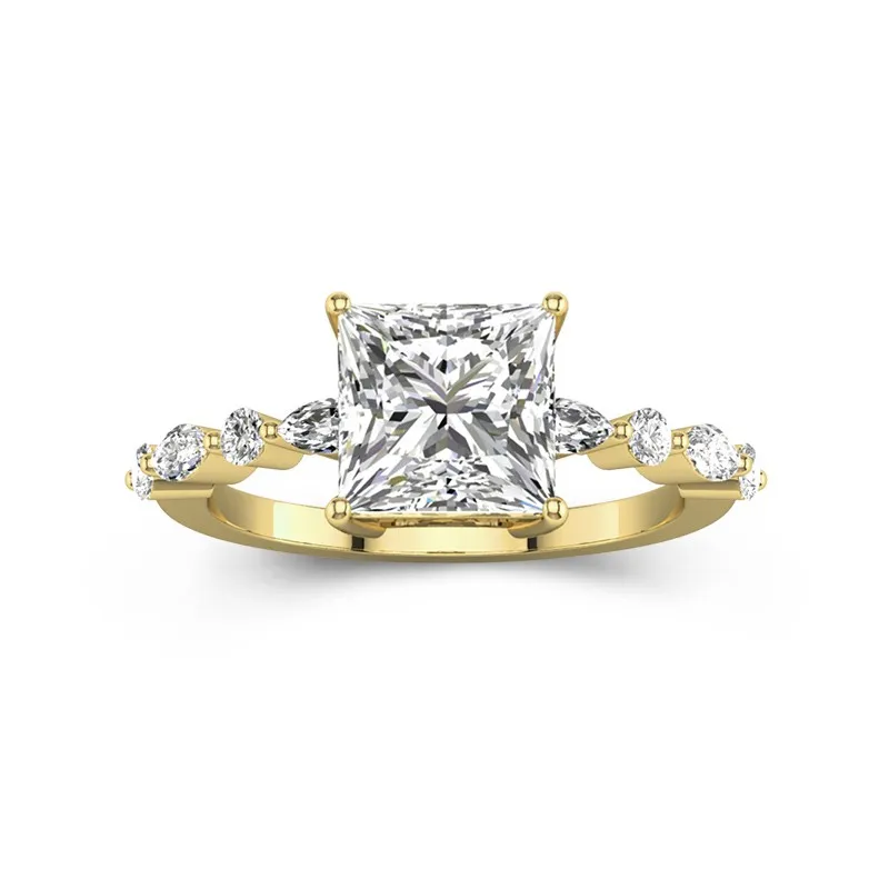Timeless Princess 2.00ct Moissanite Engagement Ring