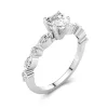 Timeless Heart 1.50ct Moissanite Engagement Ring