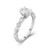 Éternel Ovale 2.00ct Moissanite Bague de fiançailles