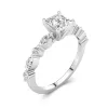 Éternel Princesse 1.50ct Moissanite Bague de fiançailles