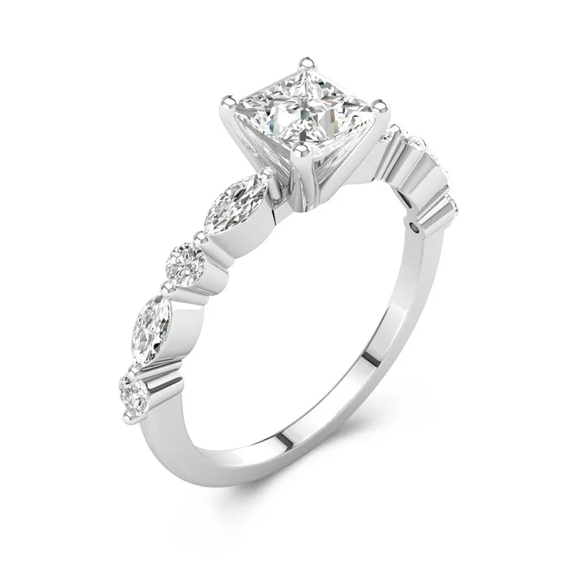 Timeless Princess 1.50ct Moissanite Engagement Ring
