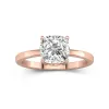 2.00ct Moissanite Bague de fiançailles Or rose 18 carats