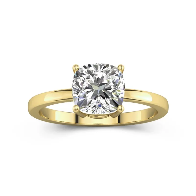 2.00ct Moissanite Engagement Ring 18K Gold