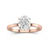 2.00ct Moissanite Bague de fiançailles Or rose 14 carats