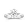 2.00ct Moissanite Engagement Ring 14K White Gold