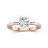 1.00ct Moissanite Engagement Ring 14K Rose Gold