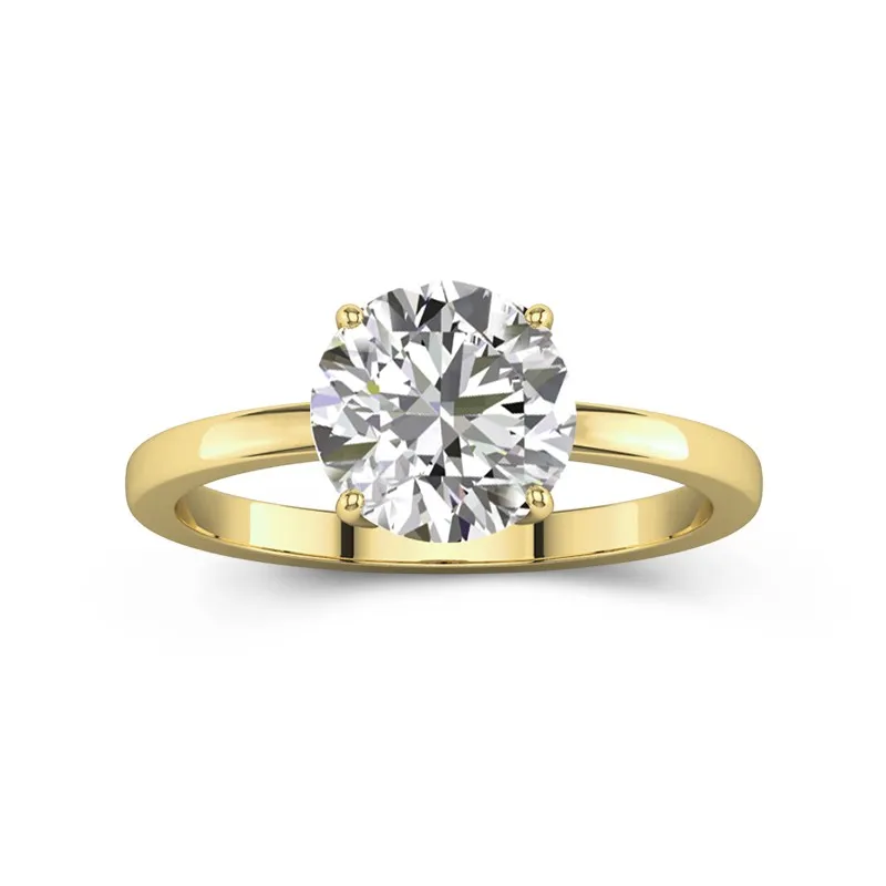 2.00ct Moissanite Engagement Ring 18K Gold