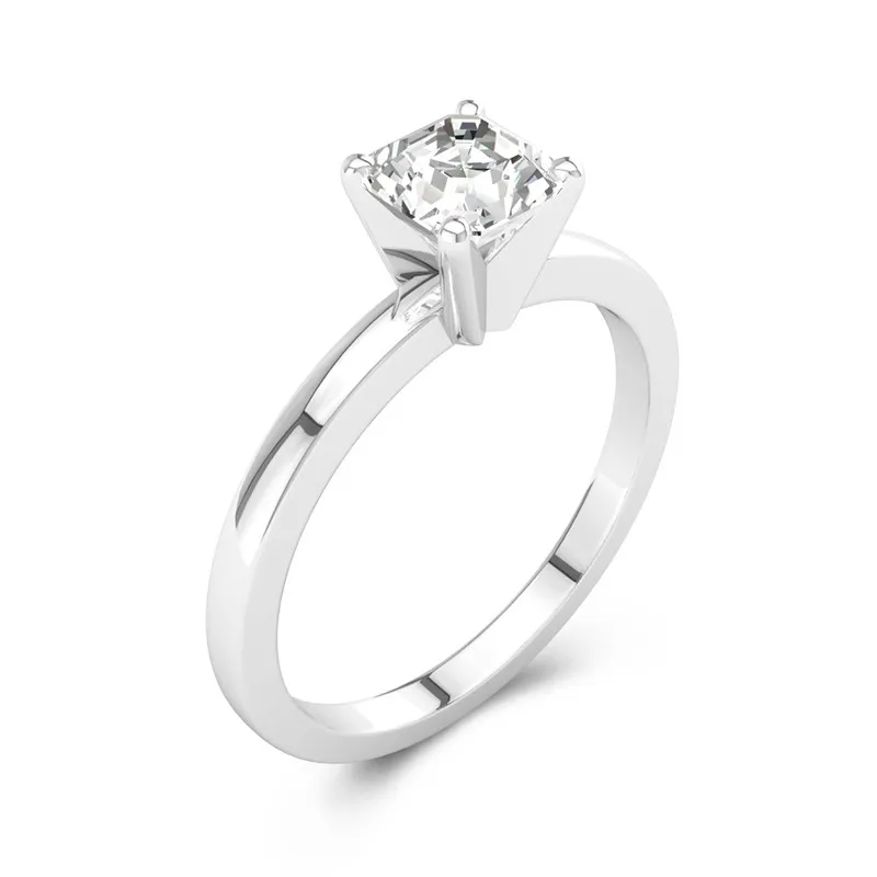 1.00ct Moissanite Engagement Ring Platinum