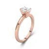 1.50ct Moissanite Bague de fiançailles Or rose 14 carats