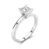 1.00ct Moissanite Bague de fiançailles Platine