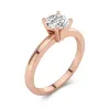 1.00ct Moissanite Engagement Ring 14K Rose Gold