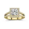 Glory Asscher 1.50ct Moissanite Engagement Ring